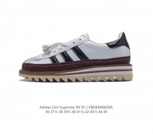 公司级clot X Ad 阿迪 Superstar 陈冠希联名 锯齿休闲板鞋 Ih3131 鞋身整体以经典的”Superstar“为蓝本设计，将标志性的贝壳头重