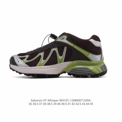 公司级 萨洛蒙 Salomon Xt-Whisper联名银粉色潮流休闲复古跑步鞋 颜值与实力并存的休闲运动鞋。这款鞋的鞋面采用透气网眼材质，保证了良好的透气性，