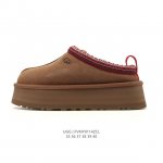 公司级 Ugg雪地靴！秋冬必备款｜独家实拍官方经典款秋冬羊皮毛一体加绒加厚雪地靴 皮革 舒适柔软时尚 耐磨增高保暖 低帮 运动休闲家居棉拖鞋 女款栗色 DDD