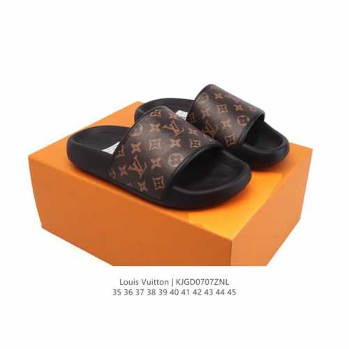 公司级 Louis Vuitton 路易威登 Pool Pillow 舒适休闲 时尚 沙滩鞋 休闲家居拖鞋 Louis Vuitton Pillow 轻便 静音