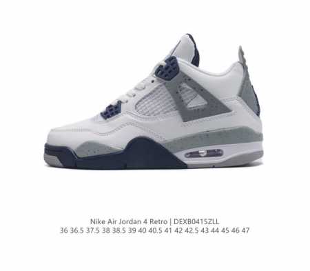 耐克 Nike Air Jordan 4 Retro Og迈克尔 乔丹aj4代乔4 中帮复古休闲运动文化篮球鞋。秉承轻量化的速度型篮球鞋设计思想完成设计，降低重 - 点击图像关闭