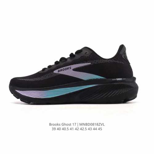 新品公司级 布鲁克斯Brooks Ghost 幽灵 17 经典鞋款厚底增高运动老爹鞋，Max 坐垫。搭载 Dna Loft V3 氮气超临界发泡中底，前掌厚度