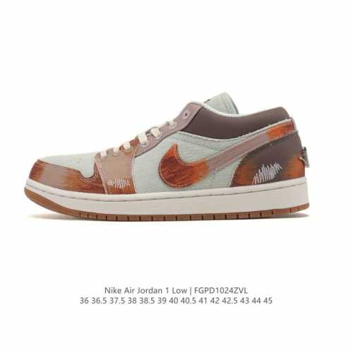 耐克 乔丹Air Jordan 1 Low Aj1 乔1 乔丹1代Aj1 低帮复古文化休闲运动篮球鞋。该鞋款从 1985 年元年款汲取设计灵感，焕新演绎简约经典