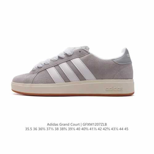 阿迪达斯 Adidaslego 阿迪达 Adidas Neo Grand Court懒蛋蛋联名款小白鞋 男女休闲低帮运动板鞋运动休闲鞋，一款经典而简洁的运动鞋。