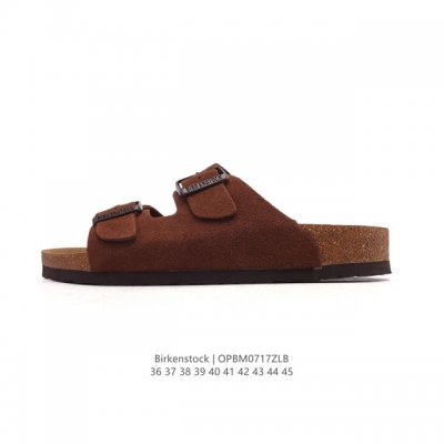 德国百年知名鞋履品牌 博肯Birkenstock 勃肯拖鞋系列凉拖鞋休闲沙滩凉鞋 Birkenstock勃肯德国进口男女款牛皮绒面革软底Arizona双扣拖鞋。