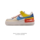 Nike 耐克低帮板鞋 空军一号 Af1马卡龙 Af1厚底增高百搭运动板鞋 Nike Air Force 1 “Shadow” 造型设计上与 Sacai X N