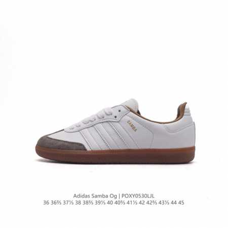 阿迪达斯 德训鞋 Adidas Originals Samba Og Shoes 经典运动鞋小白鞋 T头鞋 男女板鞋 彰显休闲摩登风情的时尚经典鞋。它诞生于50 - 点击图像关闭