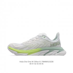 为跑而生！Hoka One One Clifton 8 克利夫顿8减震公路跑步鞋clifton8运动鞋新色 Hoka One One来自毛利语，意为：展翅翱翔，