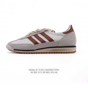 阿迪达斯Adidas Sl 72 Shoes 经典复古薄底运动鞋 T头鞋 三叶草复古休闲跑步鞋休闲运动鞋 这款经典运动鞋携复古型格，来访你的活力日常 采用舒爽帆