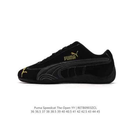 彪马 Open Yy X Puma Speedcat合作鞋款 Puma 联名时尚休闲运动板鞋。这双韩国辣妹疯抢的 Puma，是 Open Yy 走向全球市场的关 - 点击图像关闭