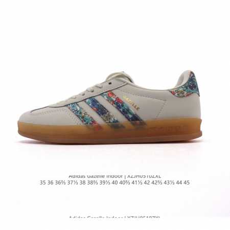 公司级 阿迪达斯 Adidas Originals Gazelle Indoor复古三叶草防滑透明橡胶板鞋经典运动鞋。这款经典鞋,忠于原版设计,缀撞色三条纹和鞋 - 点击图像关闭