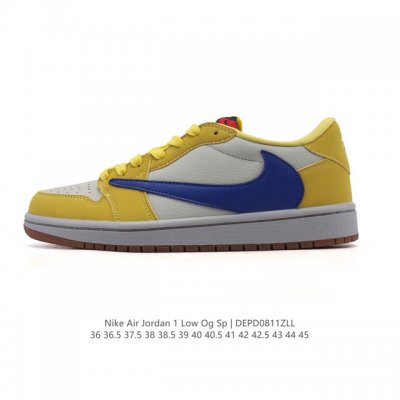 真标 耐克 Nike Air Jordan 1 Low Og Sp Military Blue Aj1乔1倒勾 2025年新款 蛇年新款 低帮篮球鞋 Aj1 乔