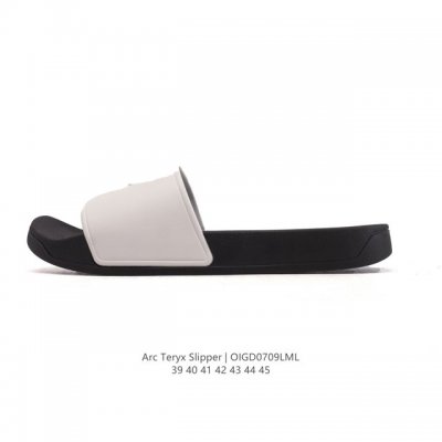新品公司级 始祖鸟 Arcteryx Slipper系列 运动休闲 沙滩凉拖鞋 始祖鸟橡胶软底拖鞋 防滑一字拖鞋 一脚蹬男款 白色，舒适鞋底设计，重要的是不臭脚