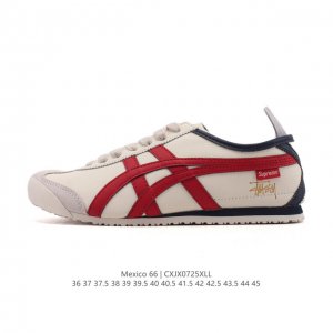 公司级 真标 Asics 亚瑟士 男女鞋 配足弓鞋垫 日产经典老牌-鬼塚虎 Onitsuka Tiger Mexico 66经典墨西哥系列复古经典百搭板鞋休闲运