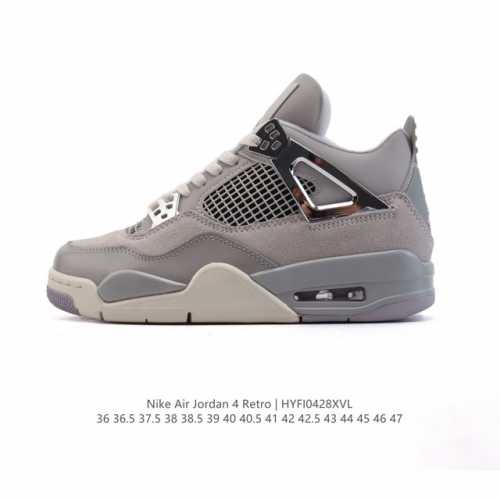 公司级 耐克 Nike Air Jordan 4 Retro Og迈克尔 乔丹Aj4代乔4 中帮复古休闲运动文化篮球鞋。秉承轻量化的速度型篮球鞋设计思想完成设计