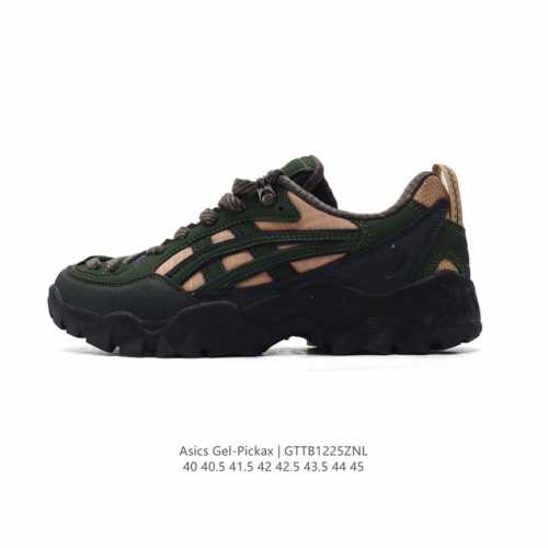 新品公司级 亚瑟士 Asics Gel-Pickax 登山 户外运动 抗冲击支撑 减震防滑耐磨轻便 徒步鞋 男款 日蚀黑 轻便旅游鞋。秋天踏秋一直在穿这双，上脚