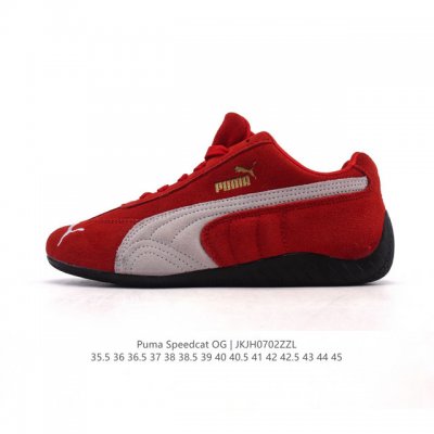 公司级 Puma Speedca Og 彪马极速赛车系列低帮德训风拼接复古百搭休闲运动赛车鞋 鞋款从80、90年代赛车手所穿的防火赛车鞋为原型，鞋身线条模仿了赛