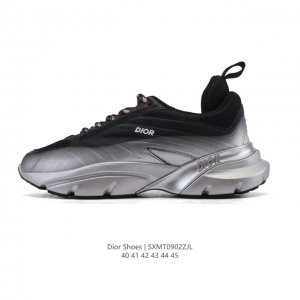 公司级 Dior 迪奥 高奢品牌 彰显高级气质 Dior 运动鞋低帮系列复古休闲鞋时尚慢跑鞋厚底老爹鞋圆头系带 运动跑鞋 生活休闲鞋 男款 时髦单品 时尚百搭