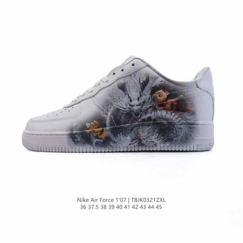 160 耐克Nike Air Force 1 Low 空军一号 Af1 2025年新款 小白鞋 哪吒之魔童降世 低帮百搭厚底增高休闲运动板鞋。柔软、弹性十足的缓