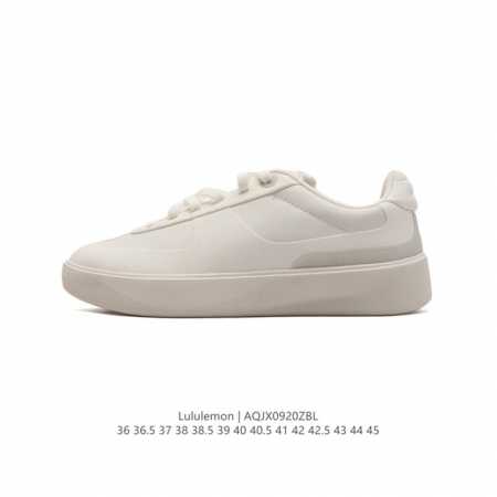 公司级 Lululemon Cityverse 露露乐蒙 板鞋 白色，Lulu家的第一双男女款板鞋，做的真心不错，颜值挺高的，上脚很轻盈，脚感还算舒适，整体以白 - 点击图像关闭