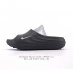 新品 耐克 Nike Reactx Rejuven8 Slide 沙滩拖鞋 露趾拖鞋 一体成型 一脚蹬 厚底增高休闲柔软回弹耐磨踩屎感透气凉拖鞋 25夏季新款轻