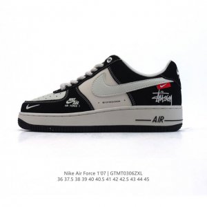 160 耐克 Nike Air Force 1 '07 Low 2025新年新款 空军一号含气垫 小白鞋 低帮百搭厚底增高休闲运动板鞋。柔软、弹性十足的缓震性能