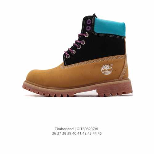 Timberland添柏岚靴子天伯伦高帮马丁靴踢不烂经典大黄靴 高帮靴 马丁靴 户外休闲潮流系列 搭配防臭防腐真皮乳胶鞋垫，给您完美的穿着体验，质量考究耐穿，专