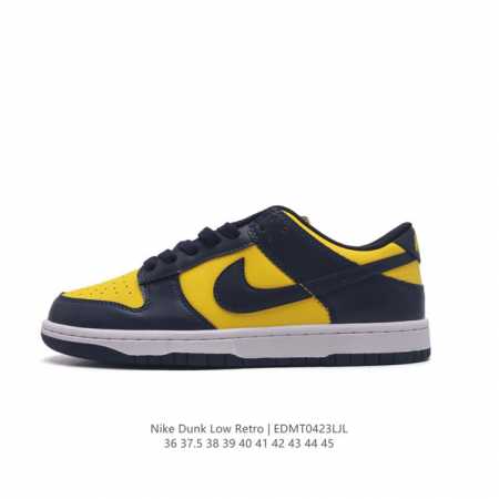 耐克 Nike Dunk Low Retro 运动鞋复古运动滑板鞋。作为 年代经典篮球鞋款，起初专为硬木球场打造，后来成为席卷街头的时尚标杆，现以经典细节和复古 - 点击图像关闭