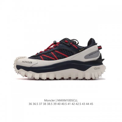 公司级 Moncler 盟可睐 蒙口 Trailgrip Gtx 抗撕裂材质山地户外运动鞋 厚底增高男女鞋。鞋身采用cordura防撕裂尼龙 Gore-Tex防