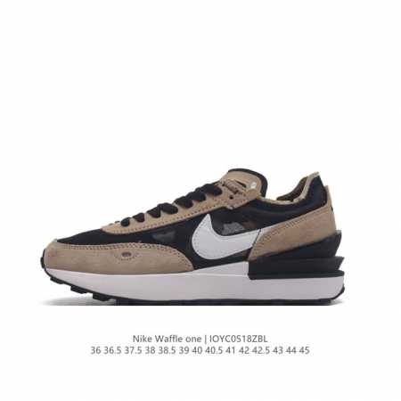 耐克 Nike Waffle One 男女子运动鞋 革新演绎 Waffle 系列经典鞋款，巧妙糅合 Nike 跑步经典传承元素及新颖创意构想。耐穿 Tpu 后跟 - 点击图像关闭