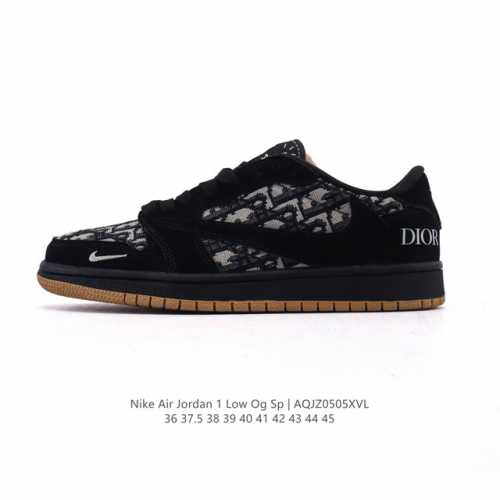 公司级 真标 耐克 Nike Air Jordan 1 Low Og Sp Military Blue Aj1乔1倒勾 2025年新款 蛇年新款 低帮篮球鞋 A