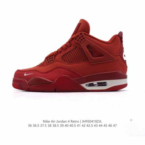 公司级 真标 耐克 Nike Air Jordan 4 Retro Og迈克尔 乔丹Aj4代乔4 中帮复古休闲运动文化篮球鞋。秉承轻量化的速度型篮球鞋设计思想完