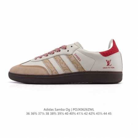 公司级 阿迪达斯 德训鞋 Adidas Originals Samba Og Shoes 经典运动鞋小白鞋 T头鞋 男女士板鞋 路易威登联名 彰显休闲摩登风情的 - 点击图像关闭