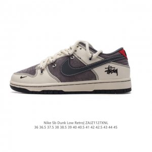 公司级 耐克 Nike Dunk Low Retro 运动鞋复古板鞋 解构绑带 双鞋带。作为 80 年代经典篮球鞋款，起初专为硬木球场打造，后来成为席卷街头的时