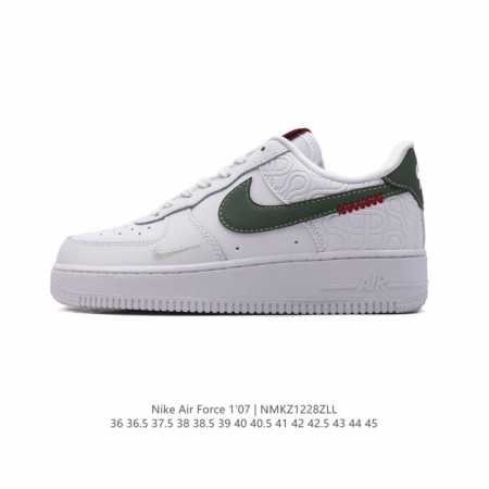 耐克nike Air Force 1 Low 空军一号 Af1 小白鞋 低帮百搭厚底增高休闲运动板鞋。柔软、弹性十足的缓震性能和出色的中底设计，横跨复古与现代的 - 点击图像关闭