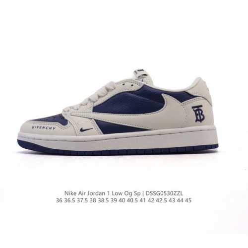 真标 耐克 Nike Air Jordan 1 Low Og Sp Military Blue Aj1乔1倒勾 2025年新款 蛇年新款 低帮篮球鞋 Aj1 乔