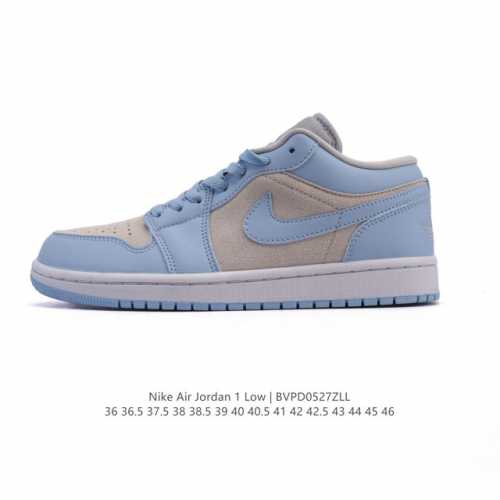 耐克 乔丹Air Jordan 1 Low Aj1 乔1 乔丹1代Aj1 低帮复古文化休闲运动篮球鞋 从1985 年面世的元年款汲取设计灵感 采用简洁大方的经典