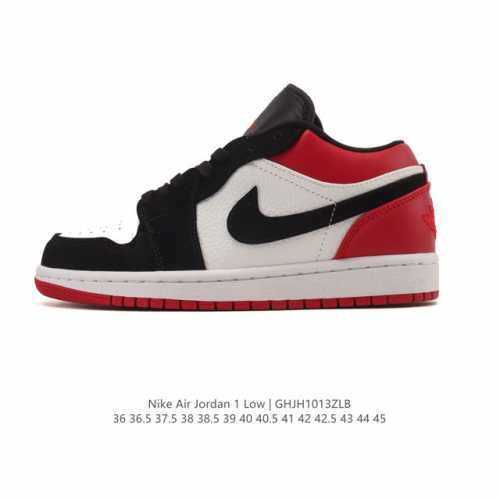 耐克 乔丹Air Jordan 1 Low Aj1 乔1 乔丹1代Aj1 低帮复古文化休闲运动篮球鞋。该鞋款从 1985 年元年款汲取设计灵感，焕新演绎简约经典
