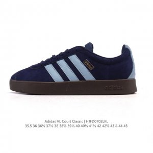 阿迪达斯 Adidas Vl Court Classic Shoes 运动休闲板鞋德训鞋 T头鞋 这款Adidas经典运动鞋，以经典造型塑就百搭风格。灵感源自A