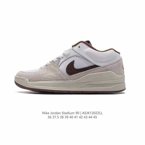 耐克 Nike Air Jordan Stadium Aj90 潮流运动板鞋 Aj90 充满了对tinkerhathield 原创设计的致敬 包括中足网状面板、