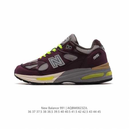 New Balance新百伦nb Made In Usa M991系列美产血统经典复古休闲运动百搭老爹跑步鞋 采用台产猪巴革及透气网眼材质。升级正确原装5层组合 - 点击图像关闭