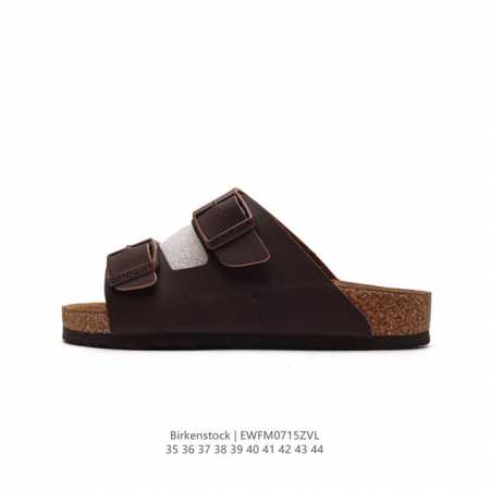 德国百年知名鞋履品牌 博肯birkenstock 勃肯拖鞋系列凉拖鞋休闲沙滩凉鞋 广东原产#采用质地柔软牛皮革 中底搭载缓震软木橡胶 外置eva轻量片装外底。 - 点击图像关闭