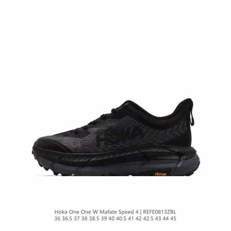 公司级 Hoka One One男女运动鞋，Mafate Speed 4 系列 飞速马法特4 减震回弹透气越野跑鞋。Mafatespeed 4 是需要舒适性和多 - 点击图像关闭