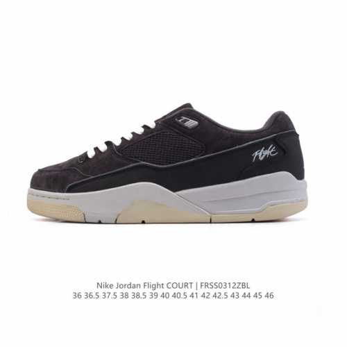200 【新品公司级】耐克 Nike 乔丹 Jordan Flight Court 时尚休闲 防滑耐磨 低帮运动鞋 复古篮球鞋 男女同款 Jordan「新鞋型」