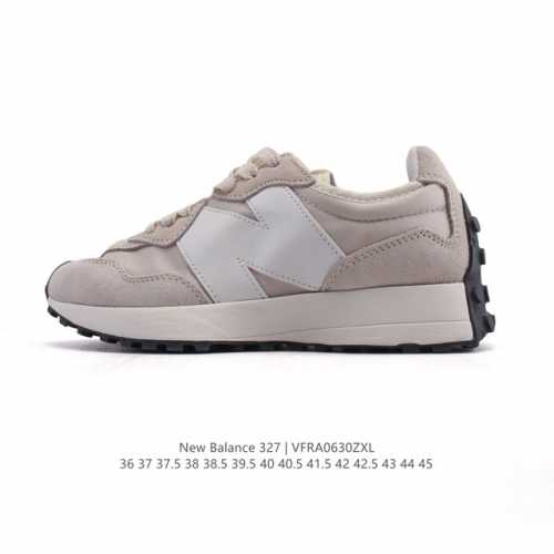 真标 Nb 新百伦 New Balance 327系列复古休闲运动慢跑鞋时尚男女运动鞋 以更纯粹的复古风格设计打造的全新造型 侧身还以解构设计，将 N 字标志以