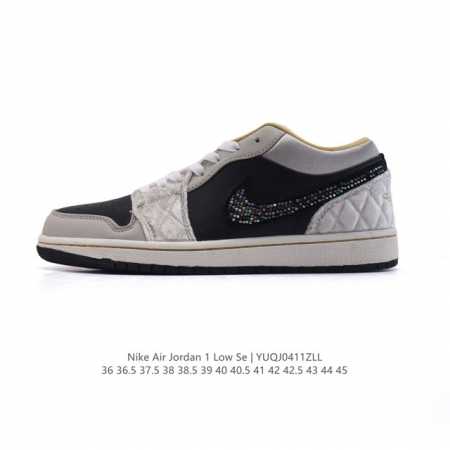 耐克 乔丹Air Jordan 1 Low Aj1 乔1 乔丹1代Aj1 低帮复古文化休闲运动篮球鞋，从1985 年面世的元年款汲取设计灵感，采用简洁大方的经典 - 点击图像关闭