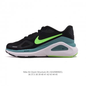 新品 耐克 Nike Zoomstructure 26运动舒适减震防滑耐磨低帮碳板训练跑步鞋男女款厚底增高老爹运动鞋，这款跑鞋专为热爱跑步、追求稳定与缓震效果的