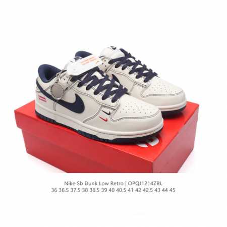 耐克 Nike Dunk Low Retro 运动鞋经典复古板鞋。作为 80 年代经典篮球鞋款，起初专为硬木球场打造，后来成为席卷街头的时尚标杆，现以经典细节和 - 点击图像关闭