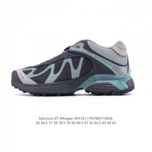 公司级 萨洛蒙 Salomon Xt-Whisper联名银粉色潮流休闲复古跑步鞋 颜值与实力并存的休闲运动鞋。这款鞋的鞋面采用透气网眼材质，保证了良好的透气性，