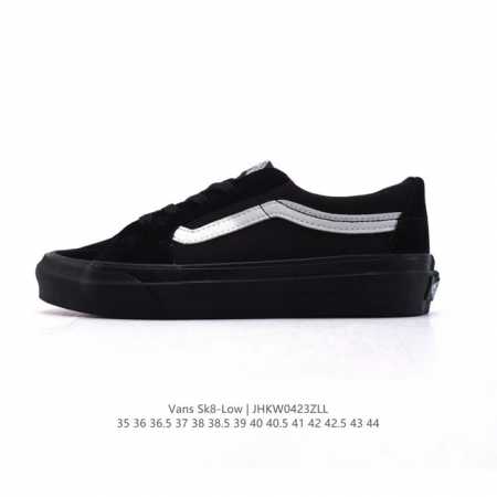 万斯 Vans Sk8-Low 经典款 小红书爆款低帮休闲皮革帆布拼接硫化板鞋 工艺：硫化1:1 重量1:1、真标、原钢印、材质标、鞋型标、合格证 尺码：35 - 点击图像关闭